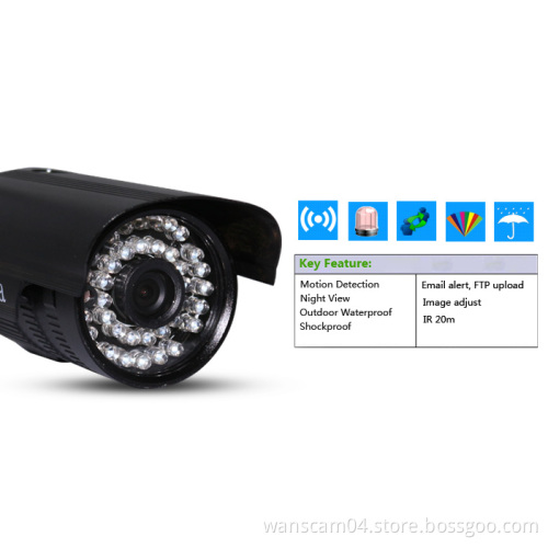 Mini P2P 300K Pixel IR 20 M outdoor ip camera